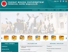 Tablet Screenshot of personel.bozok.edu.tr