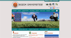 Desktop Screenshot of bozok.edu.tr